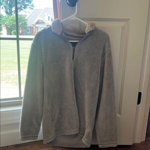 True Grit Gray Zip Up Sweater